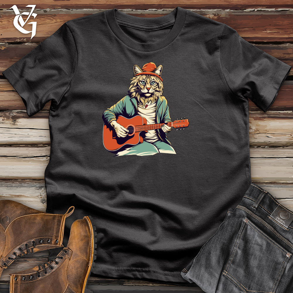 Viking Goods Lynx Guitar Lullabies Cotton Tee Dark Grey / L