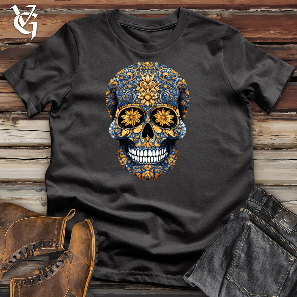 Viking Goods Mandala Skull Cotton Tee Dark Grey / L
