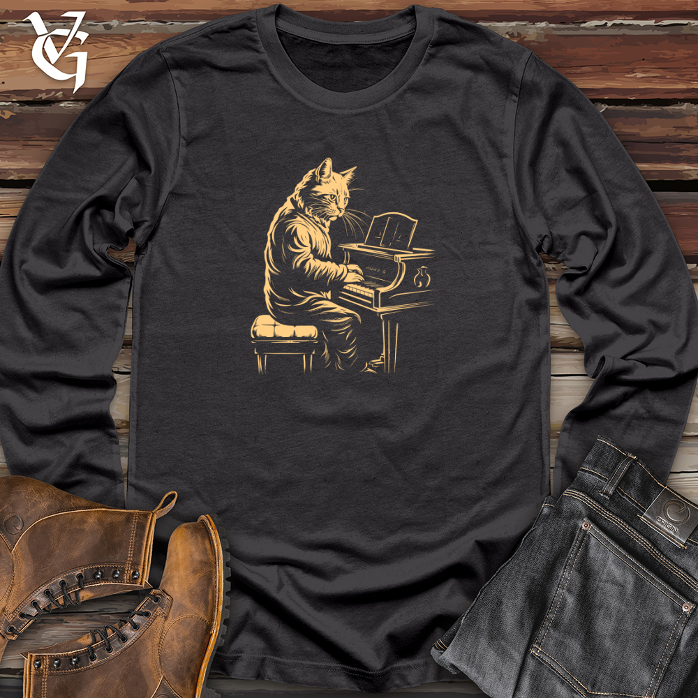 Viking Goods Melodic Feline Long Sleeve Dark Grey / L