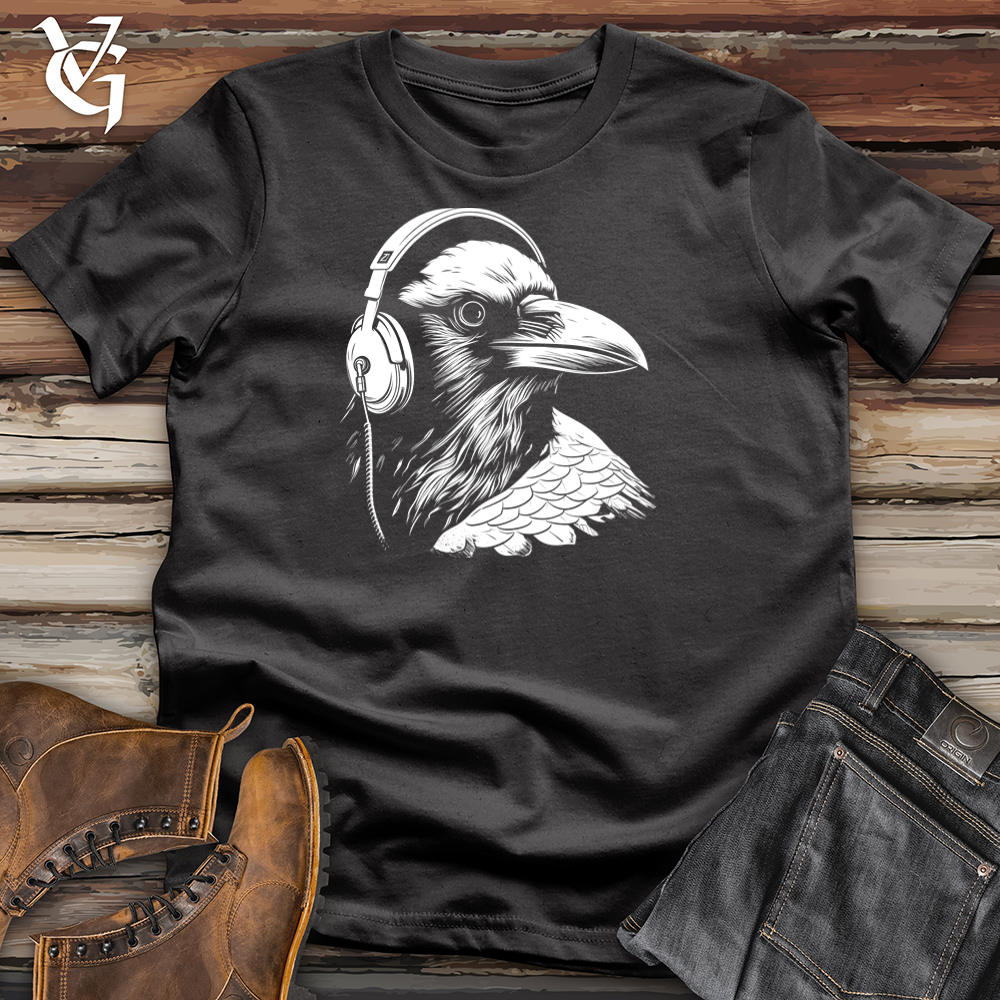 Viking Goods Melodic Raven Skater Cotton Tee Dark Grey / L