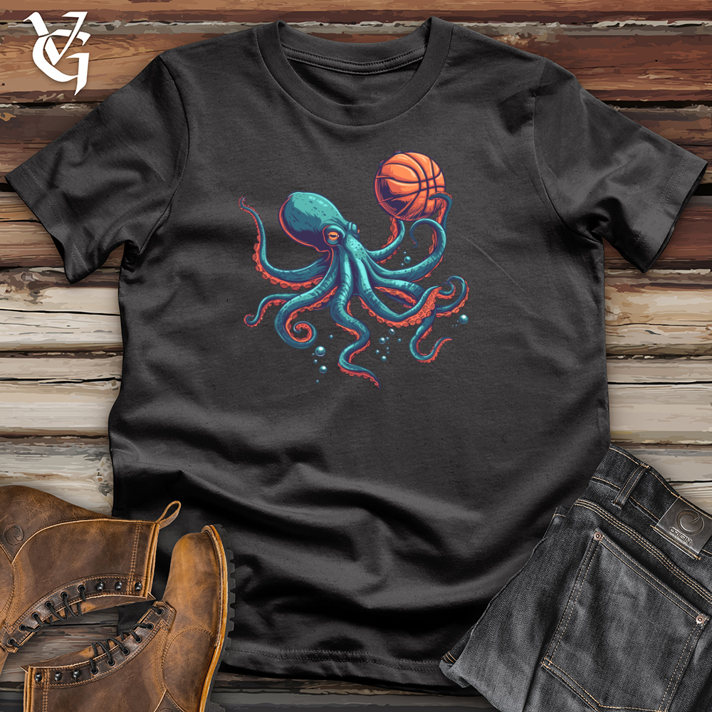 Viking Goods Octopus Basketball Dunk Cotton Tee Black / L