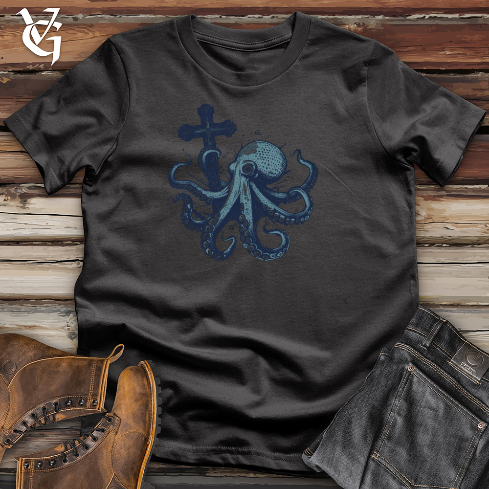 Viking Goods Octopus Cross Cotton Tee Dark Grey / L