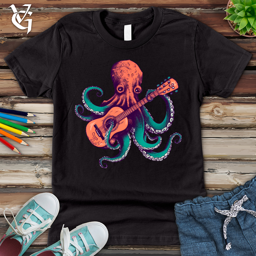 Viking Goods Octopus Guitarist Youth Tee Dark Grey / L