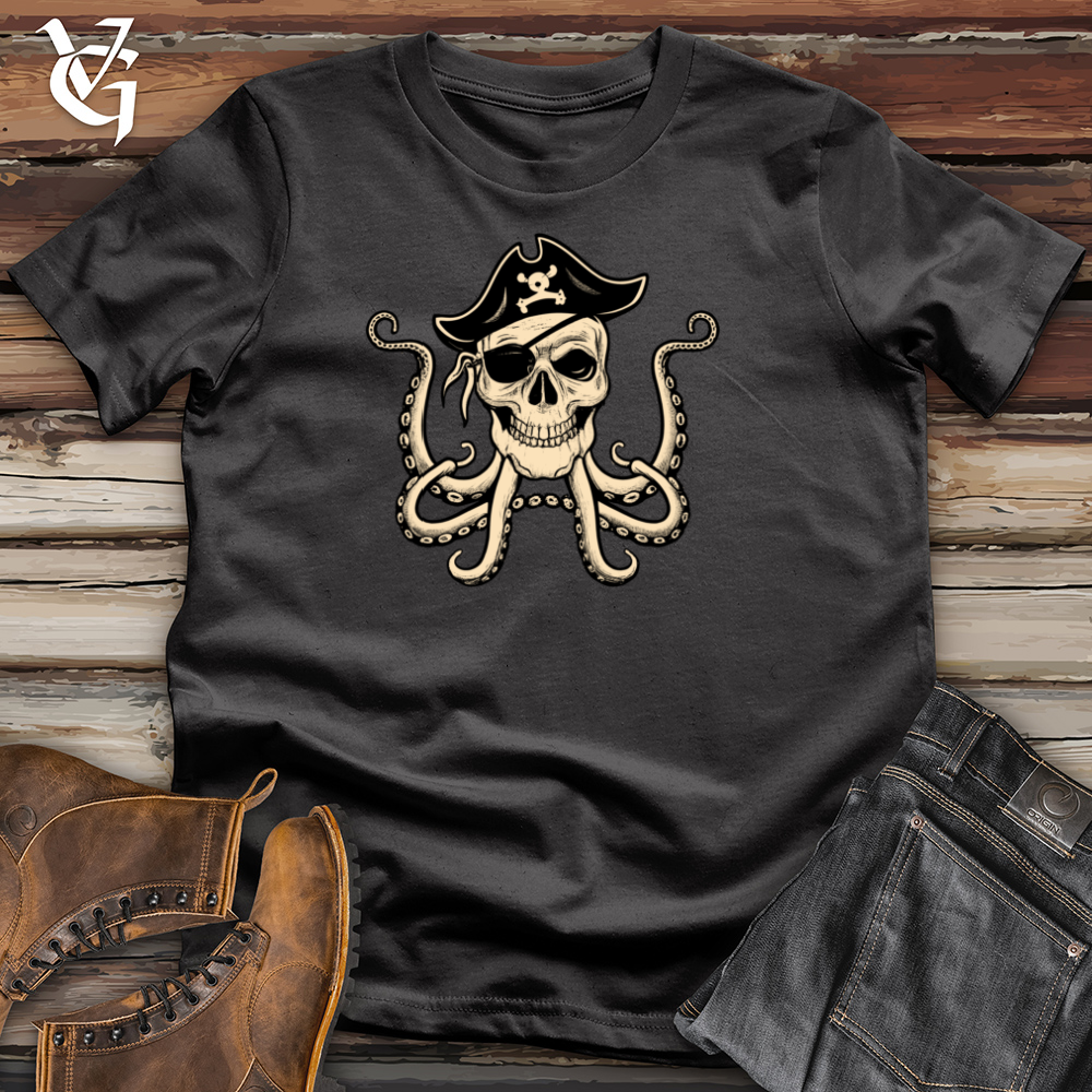 Viking Goods Octopus Pirate Cotton Tee Dark Grey / L