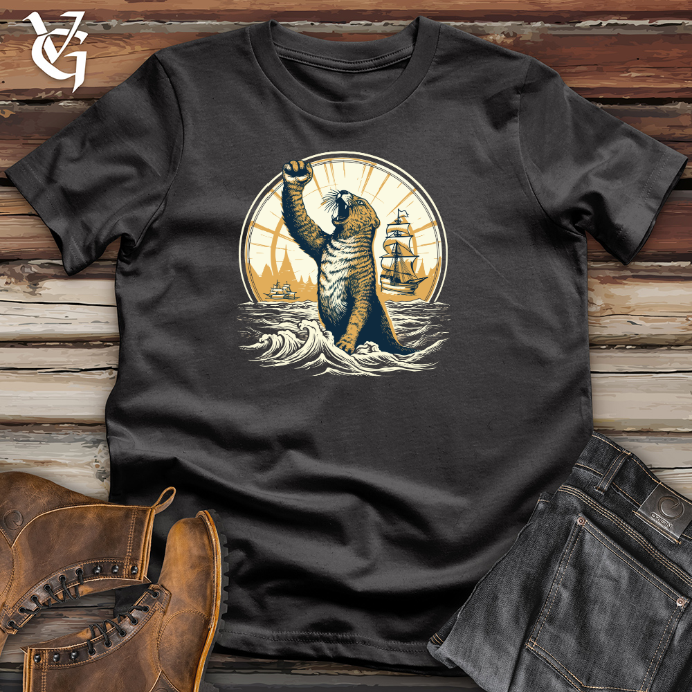 Viking Goods Otter Nautical Triumph Cotton Tee Dark Grey / L