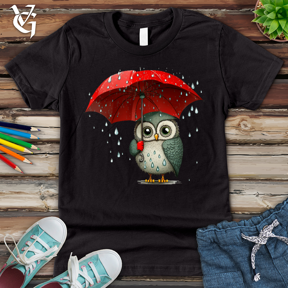 Viking Goods Owl in the Rain Youth Tee Dark Grey / L