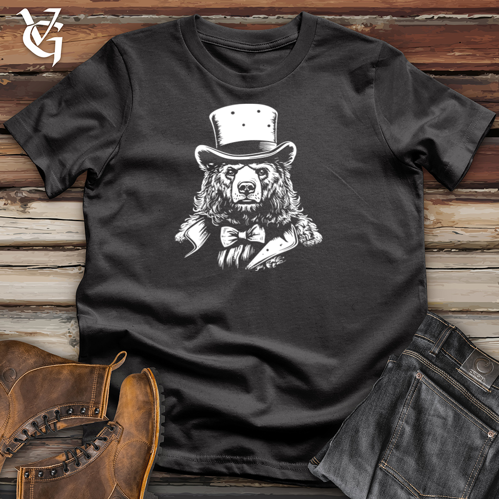 Viking Goods Pedaling Bear Chic Cotton Tee Dark Grey / L