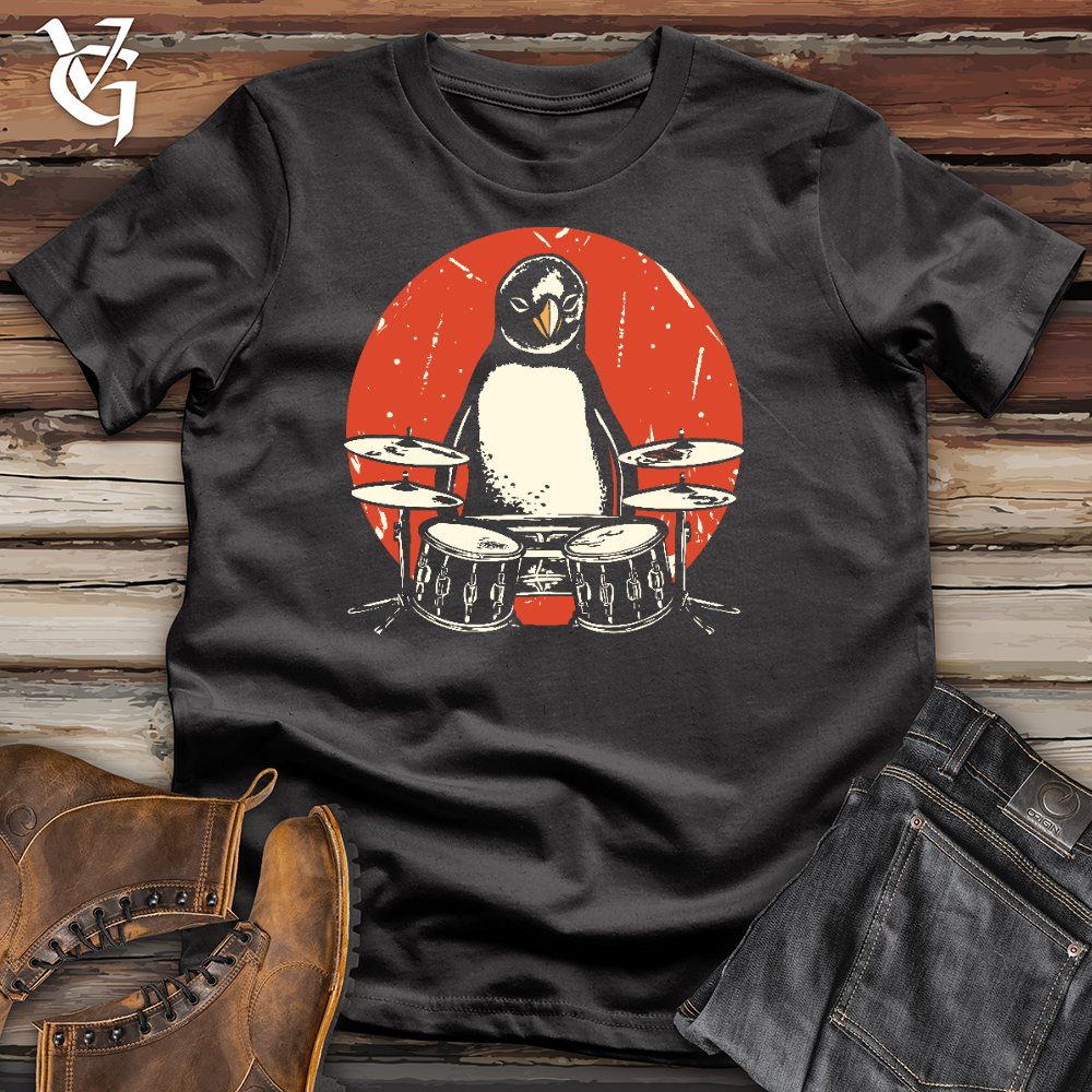 Viking Goods Penguin Percussion Cotton Tee Dark Grey / L