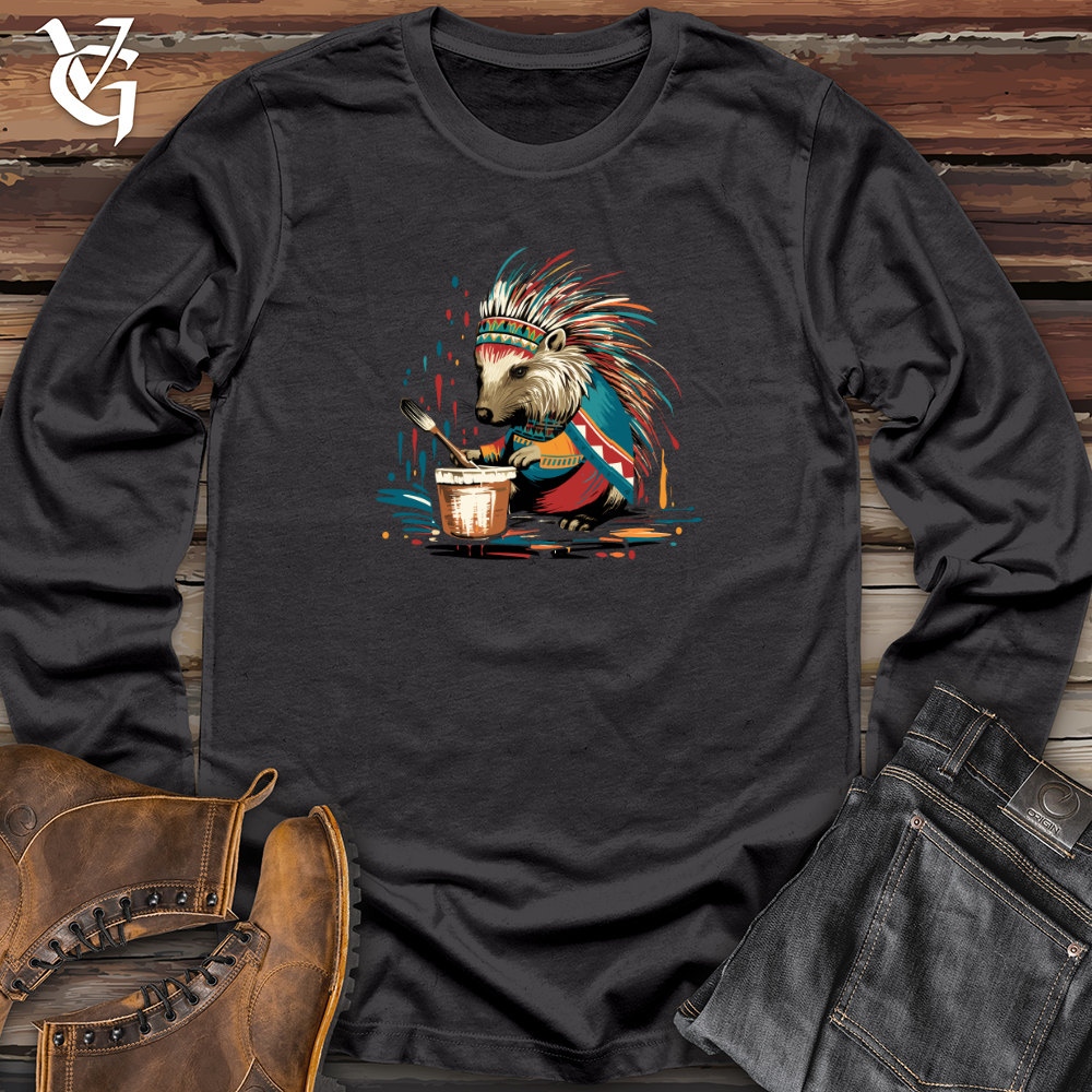 Viking Goods Quilled Artistry Long Sleeve Dark Grey / L