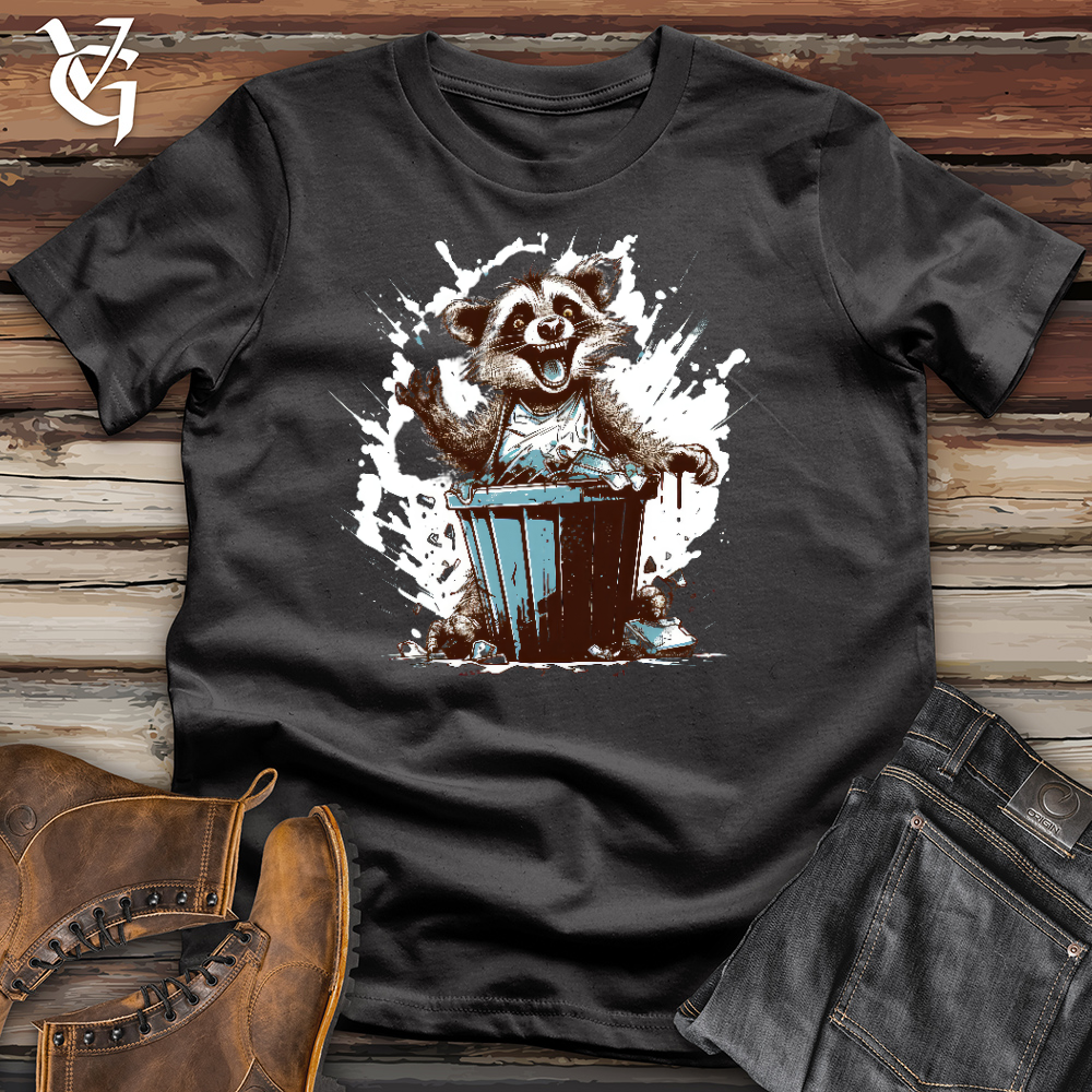 Viking Goods Raccoon Trash Party Cotton Tee Dark Grey / L