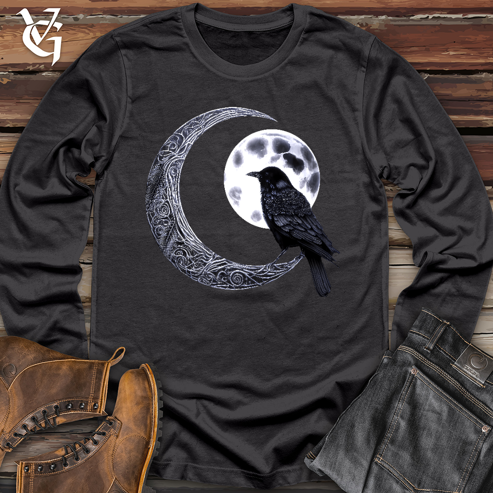 Viking Goods Raven & Moon Negotiations Long Sleeve Dark Grey / L