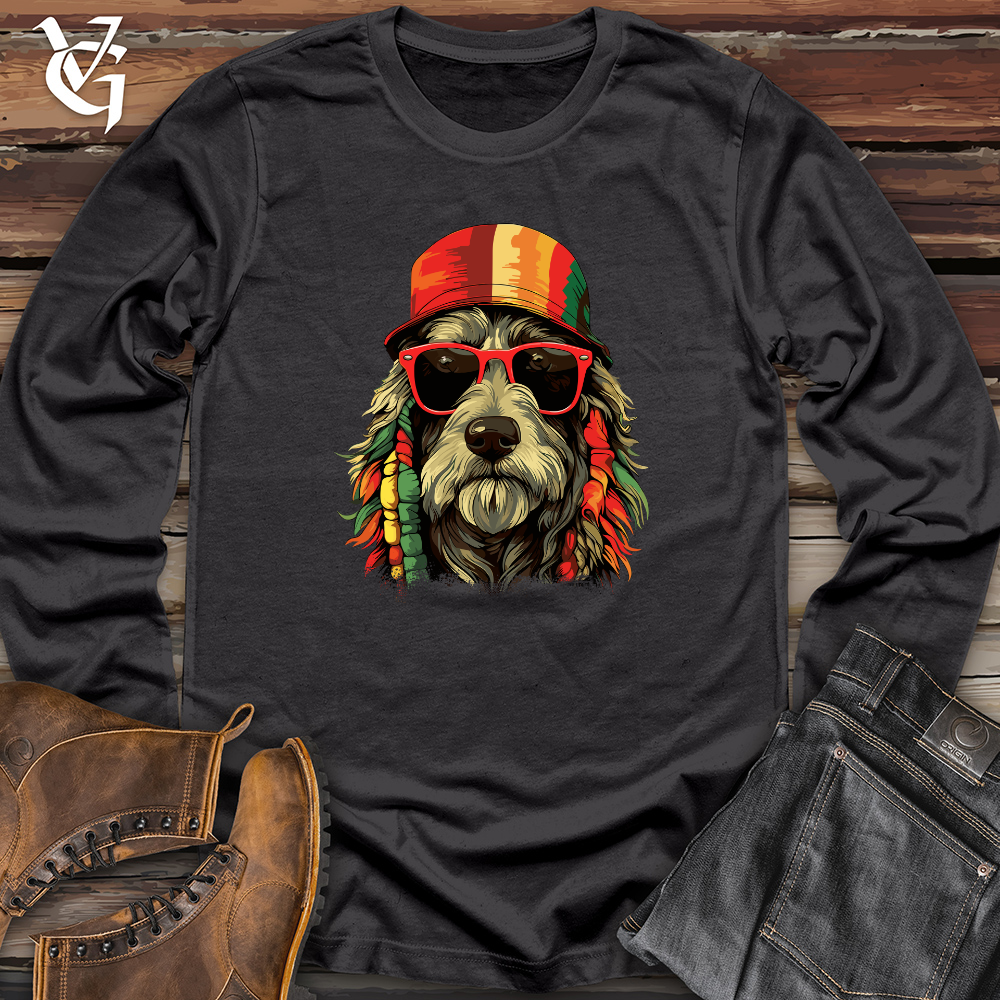 Viking Goods Reggae Pooch Vibes Long Sleeve Dark Grey / L