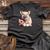 Viking Goods Retro Donut Devouring Pig Cotton Tee Dark Grey / L