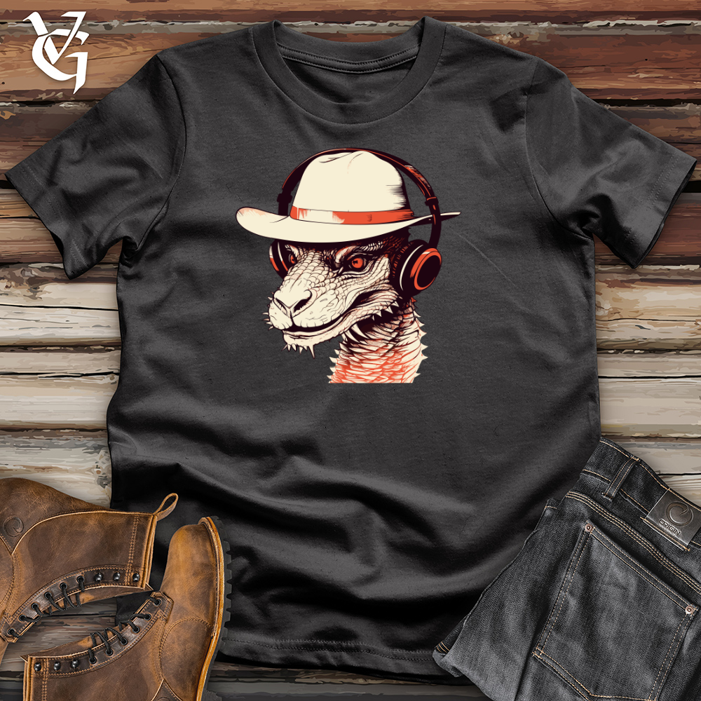 Viking Goods Retro Groove Wyvern Cotton Tee Dark Grey / L