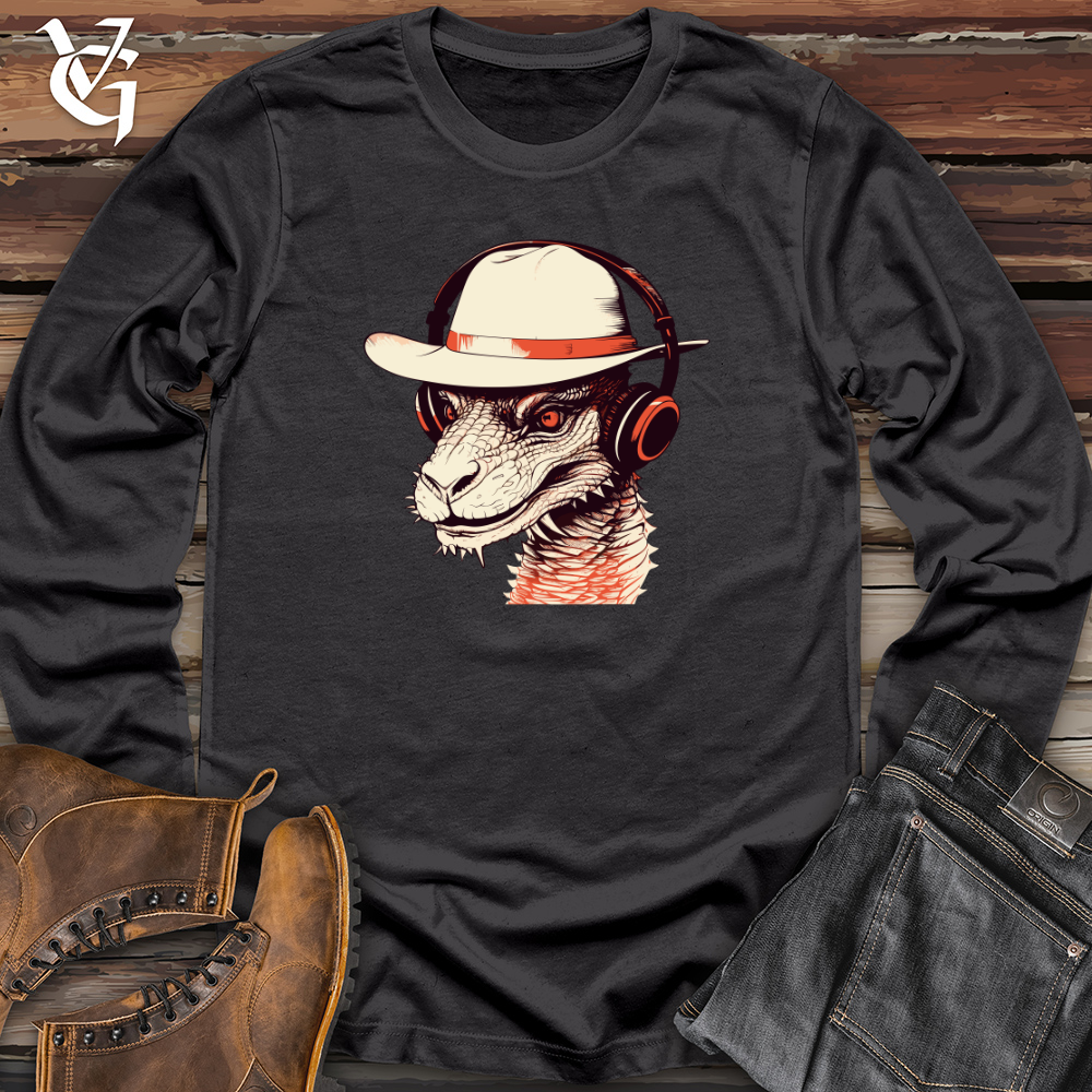 Viking Goods Retro Groove Wyvern Long Sleeve Dark Grey / L