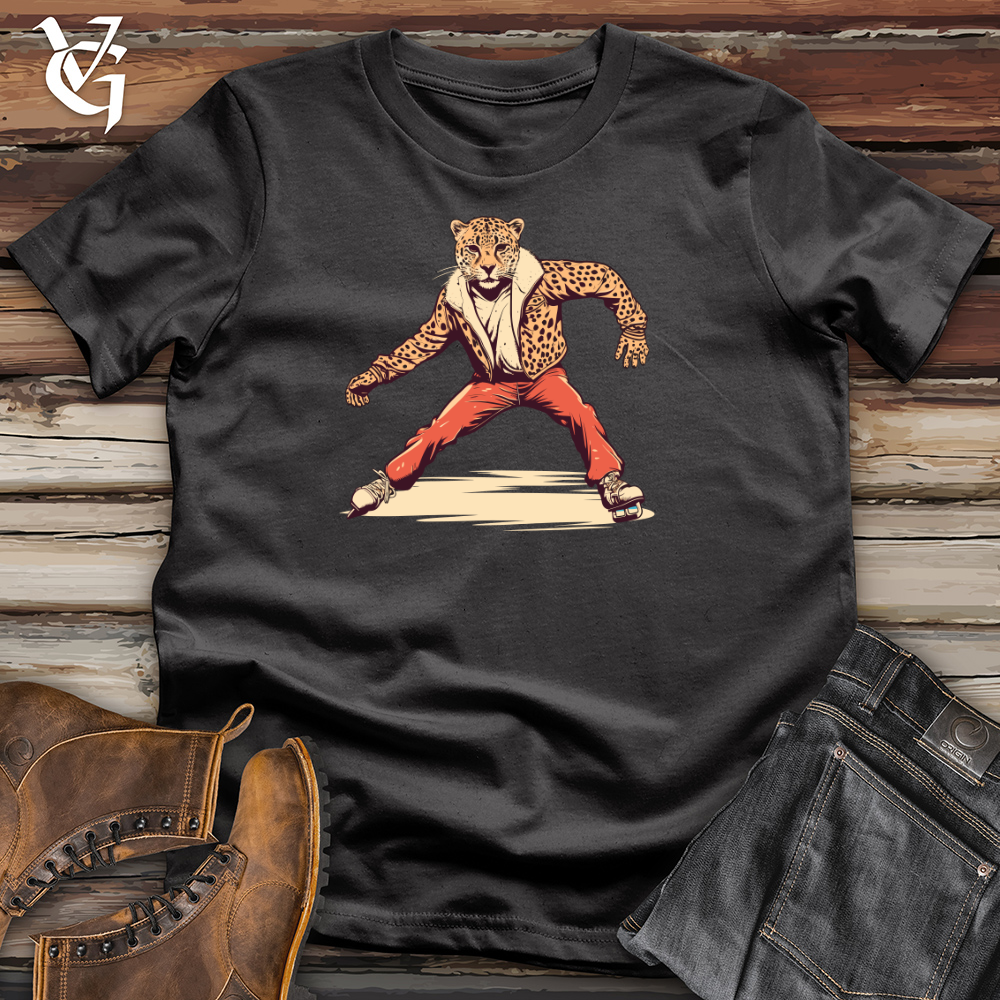 Viking Goods Retro Ice Sprint Cheetah Cotton Tee Dark Grey / L