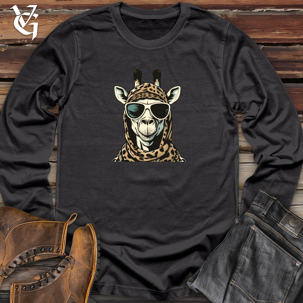 Viking Goods Retro Ski Masked Giraffe Long Sleeve Dark Grey / L