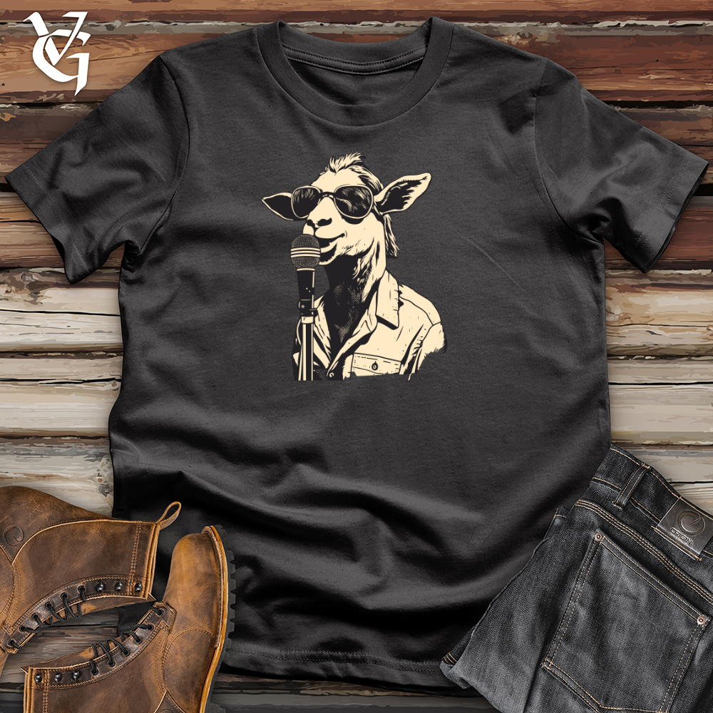 Viking Goods Rockin Goat Serenade 01 Cotton Tee Dark Grey / L