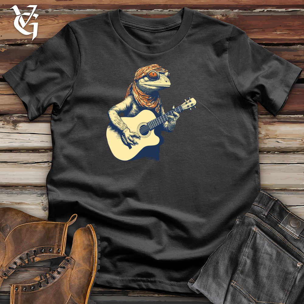 Viking Goods Rockin Reptile Riffs Cotton Tee Dark Grey / L