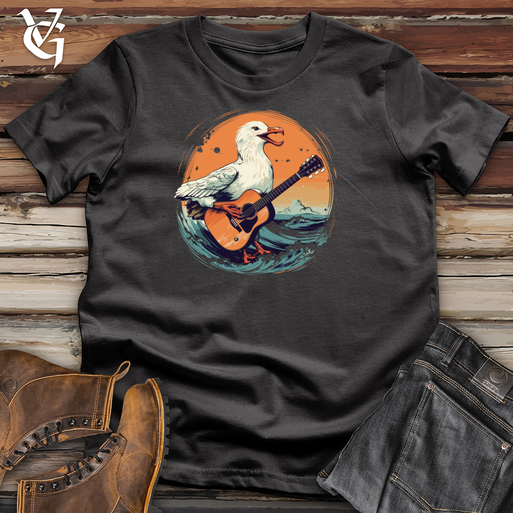 Viking Goods Sea Gull Guitar Serenade 01 Cotton Tee Dark Grey / L