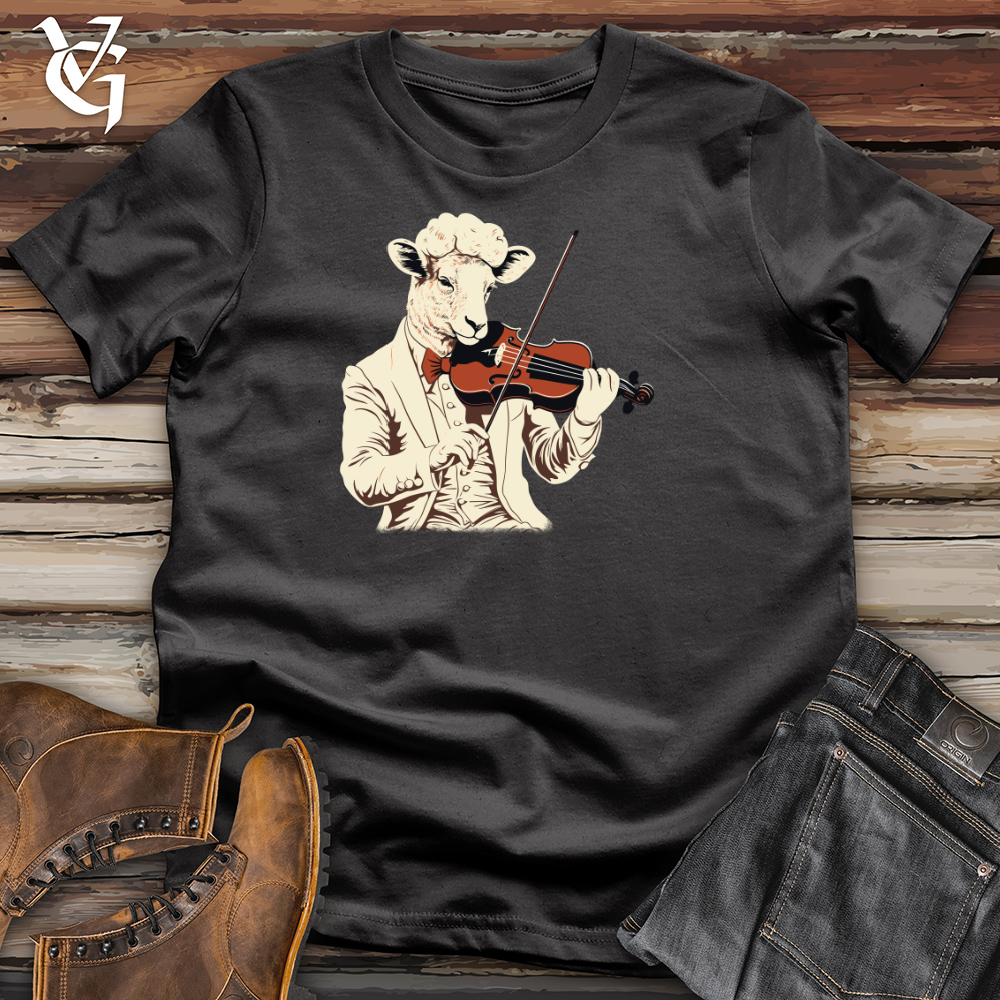 Viking Goods Sheep Violin Virtuoso Cotton Tee Dark Grey / L