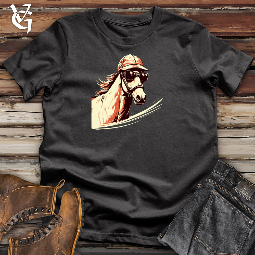 Viking Goods Shredding Stallion Style Cotton Tee Dark Grey / L