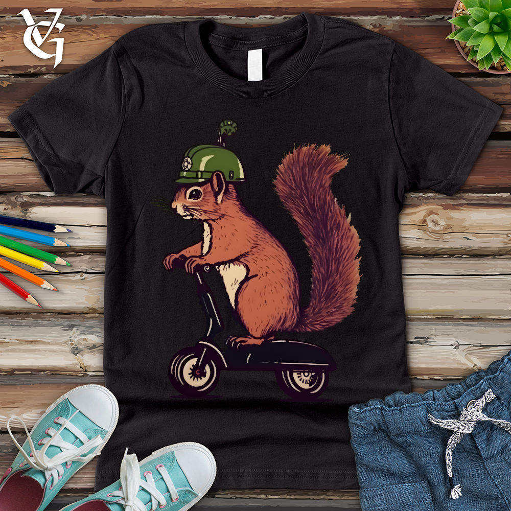 Viking Goods Squirrel Scoot Youth Tee Dark Grey / L