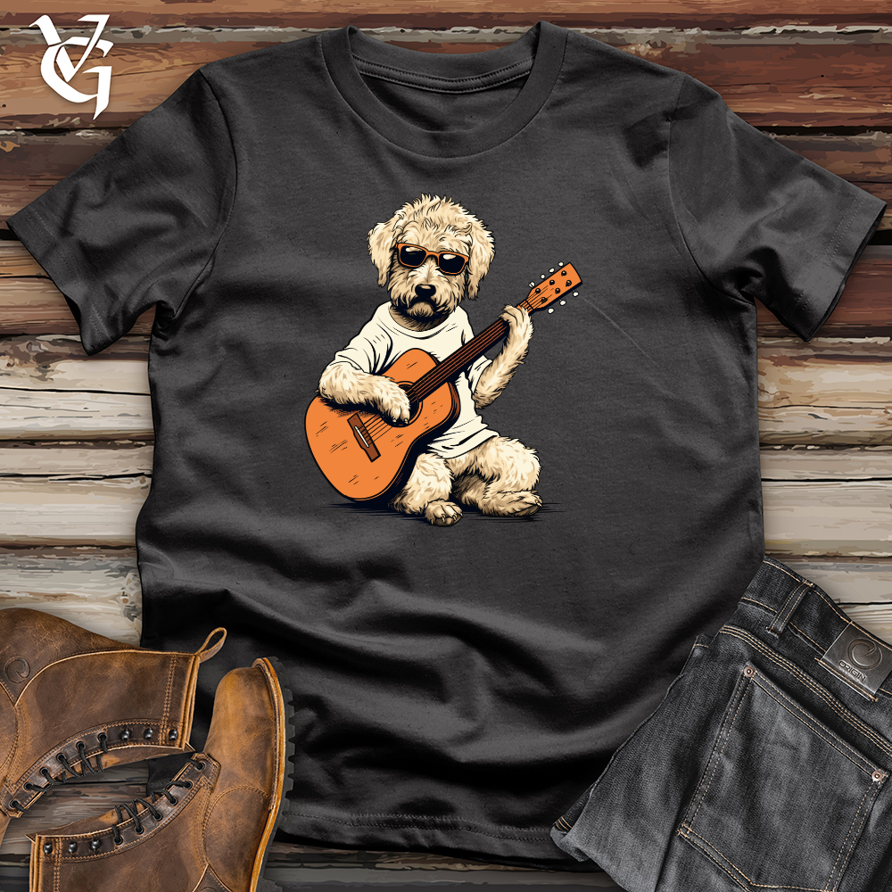 Viking Goods Strumming Doodle Dog Melody Cotton Tee Dark Grey / L