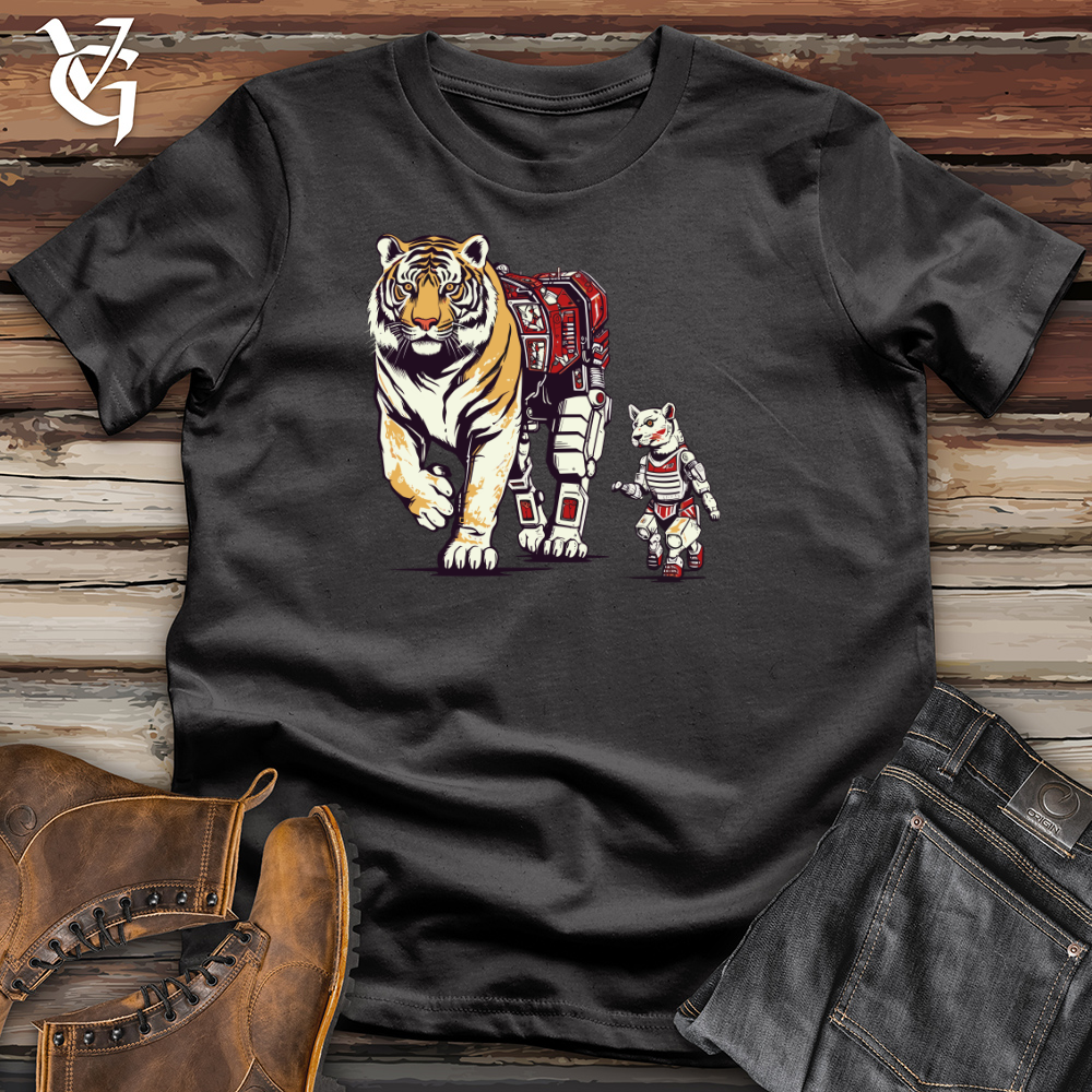 Viking Goods Tiger Mech Partner Cotton Tee Dark Grey / L