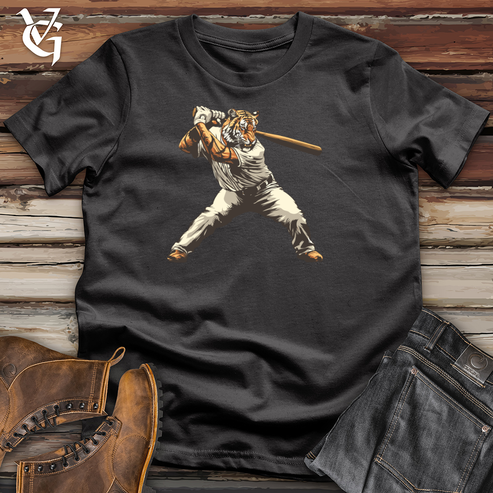 Viking Goods Tiger Slugger Swing Cotton Tee Dark Grey / L