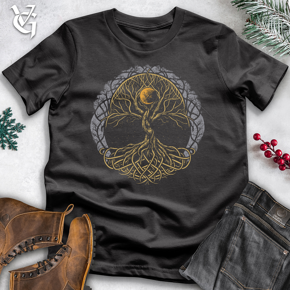 Viking Goods Trinity Tree of Life Cotton Tee Dark Grey / L