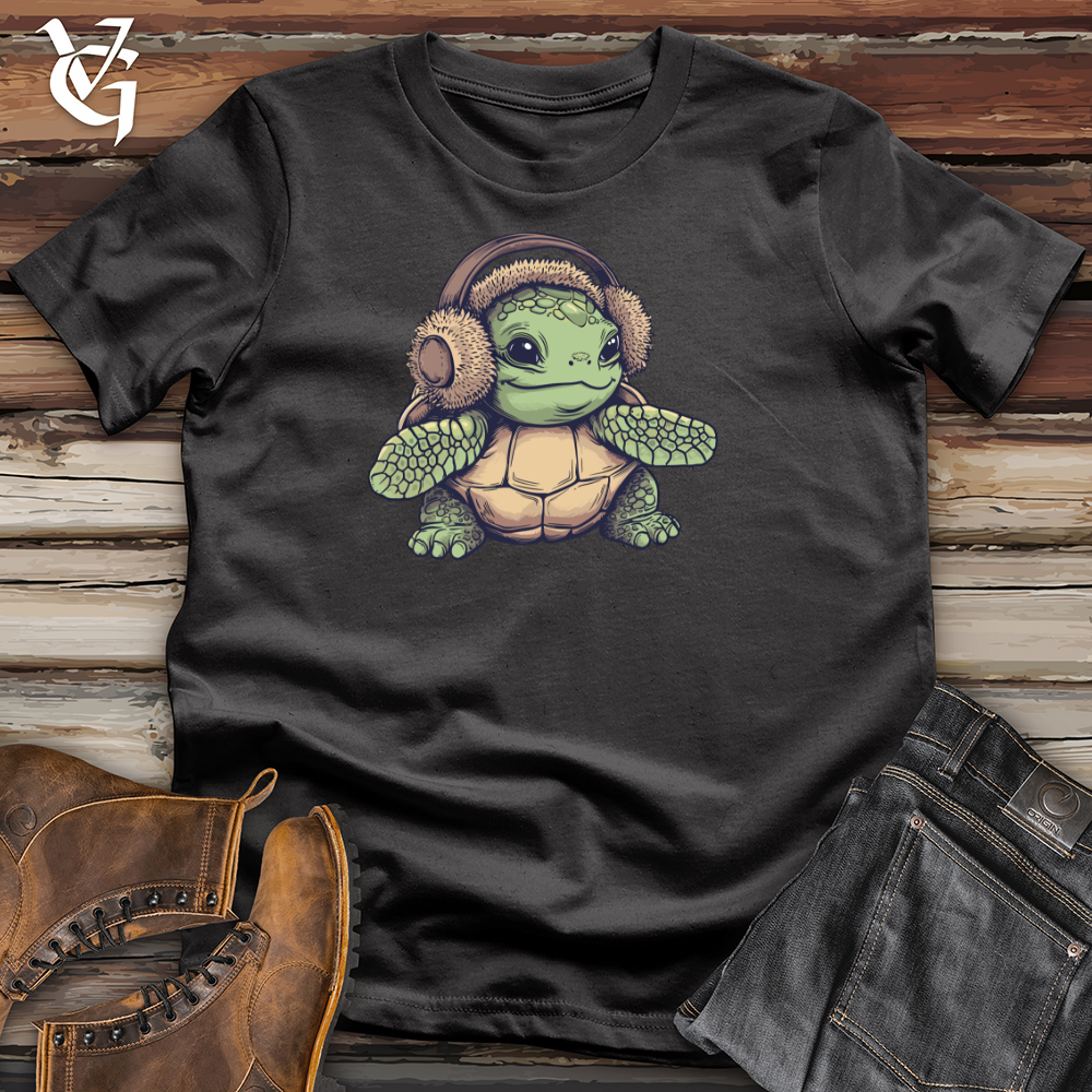 Viking Goods Turtle Cozy Earflaps Cotton Tee Dark Grey / L