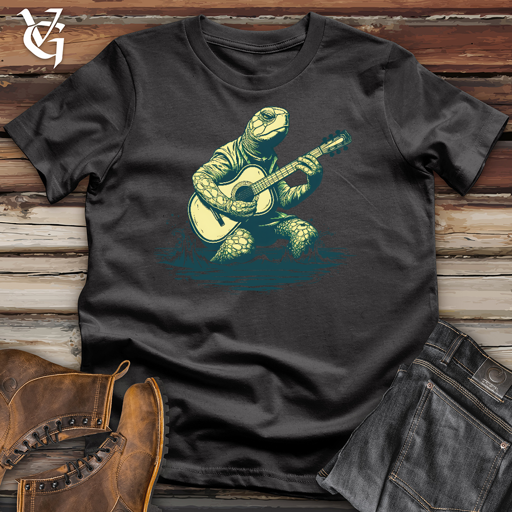 Viking Goods Turtle Playing Guitar Cotton Tee Dark Grey / L