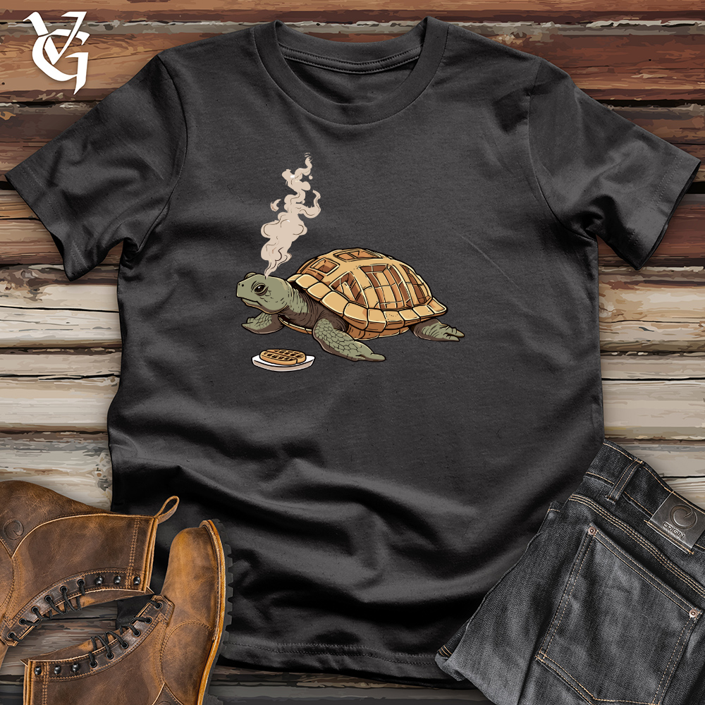 Viking Goods Turtle Waffle Breakfast Cotton Tee Dark Grey / L