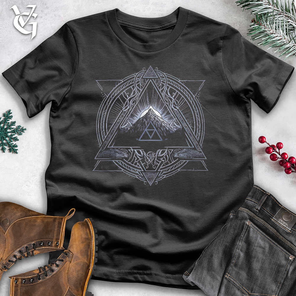 Viking Goods Valknut Te Norse Mystry Cotton Tee Dark Grey / L