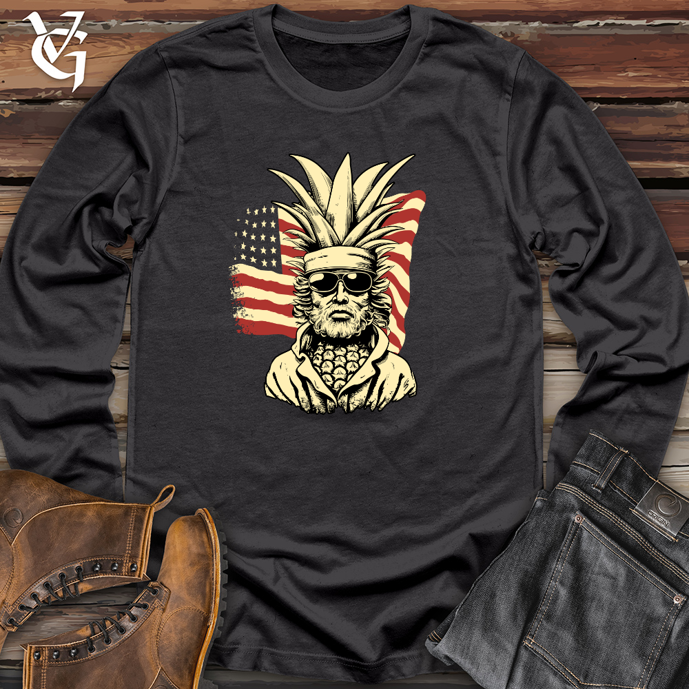 Viking Goods Vintage Army Pineapple Long Sleeve Dark Grey / L