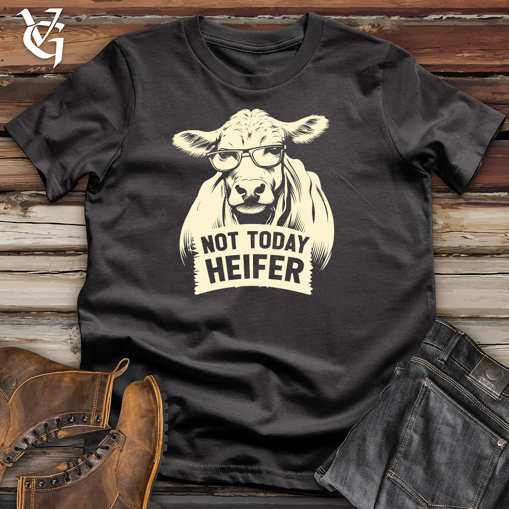 Viking Goods Vintage Cool Cow Cotton Tee Dark Grey / L