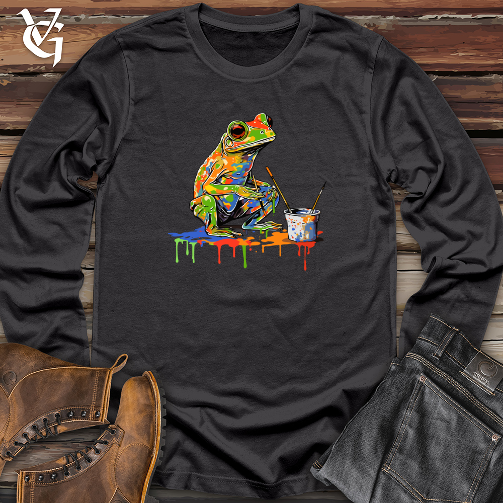 Viking Goods Vintage Masterpiece Frog Long Sleeve Dark Grey / L