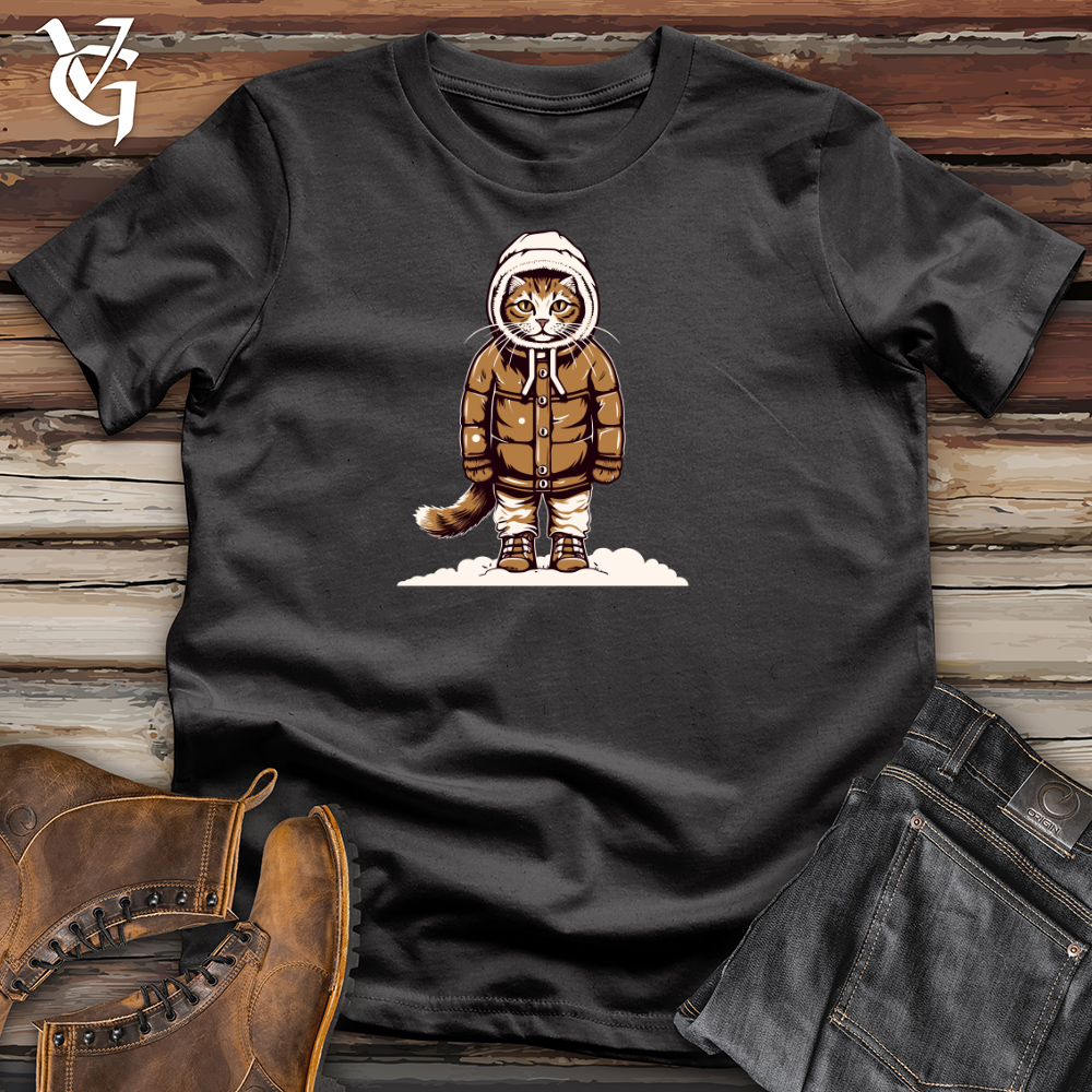 Viking Goods Vintage Paws on Snow Cotton Tee Dark Grey / L