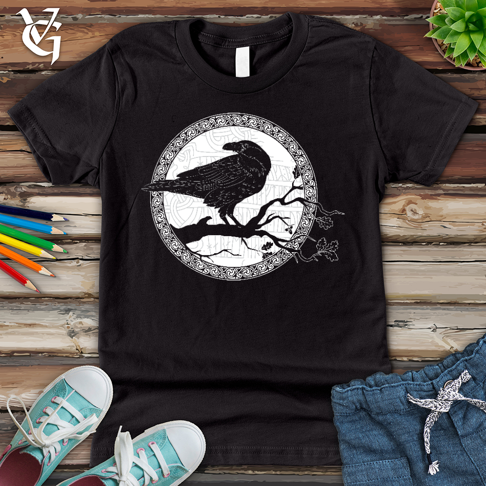 Viking Goods White Raven Winter Youth Tee Dark Grey / L