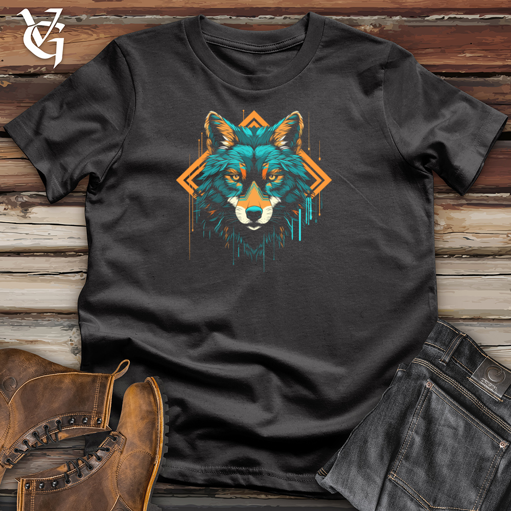 Viking Goods Wolf Geometric Gaze Cotton Tee Dark Grey / L