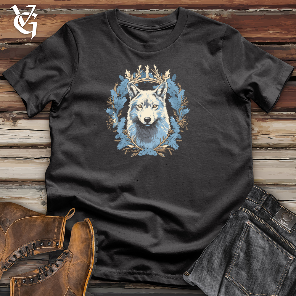 Viking Goods Wolf Winter Majesty Cotton Tee Dark Grey / L