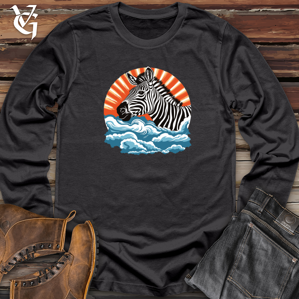 Viking Goods Zebrasky Clouds Long Sleeve Dark Grey / L