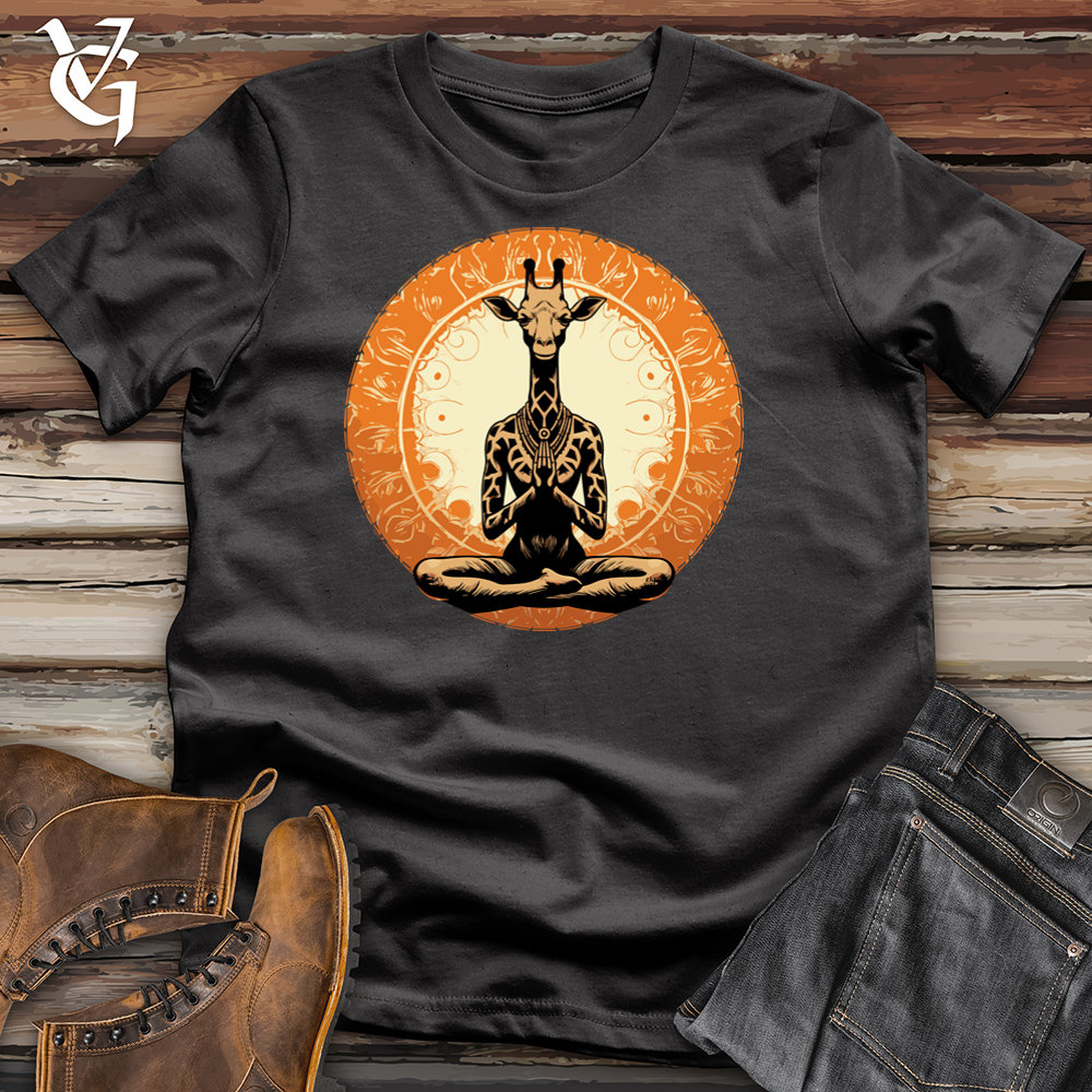 Viking Goods Zenful Giraffe Stretch Cotton Tee Dark Grey / L