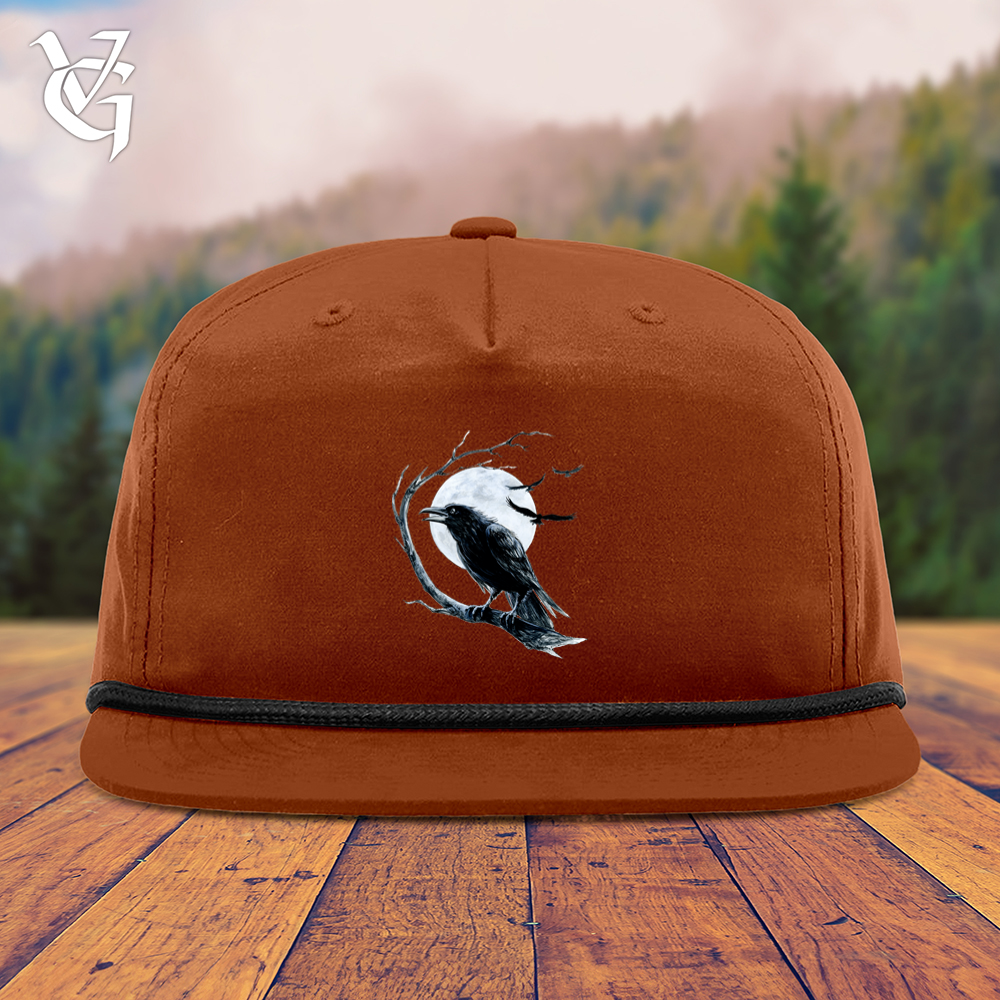 Viking Goods Cold Winter Raven Snapback Cap Dark Orange/ Black