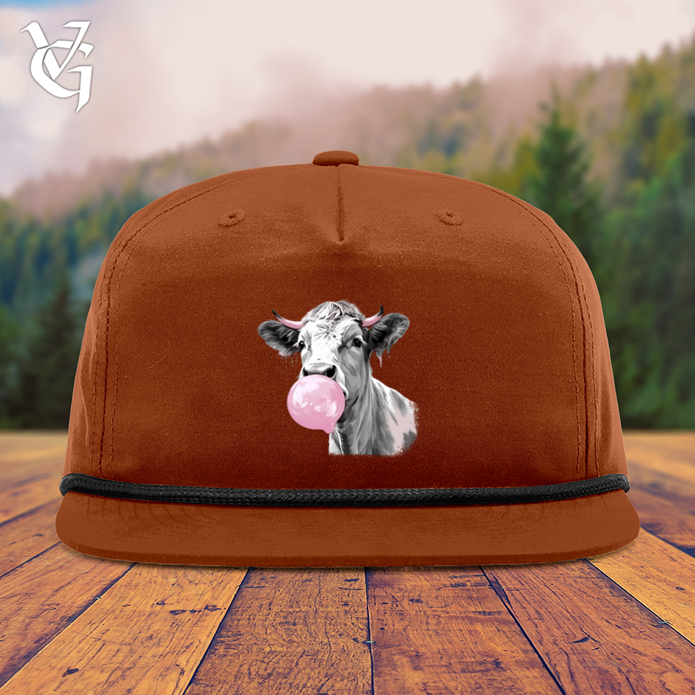 Viking Goods Cow Gum Snapback Cap Dark Orange/ Black