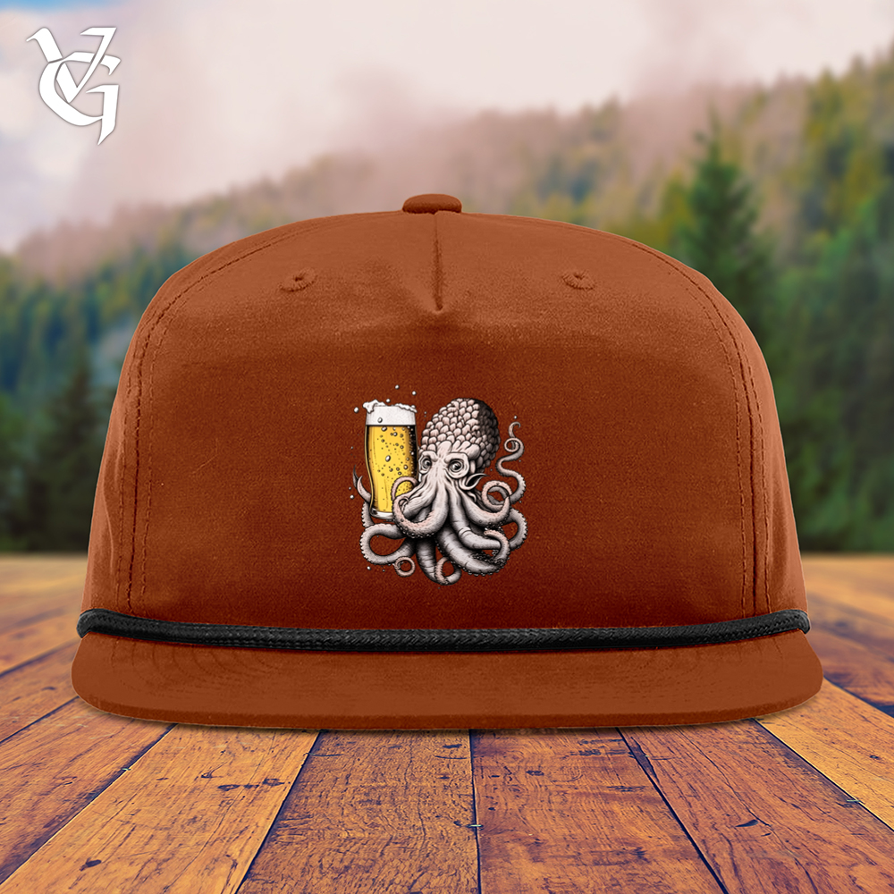 Viking Goods Hoptopus Snapback Cap Dark Orange/ Black