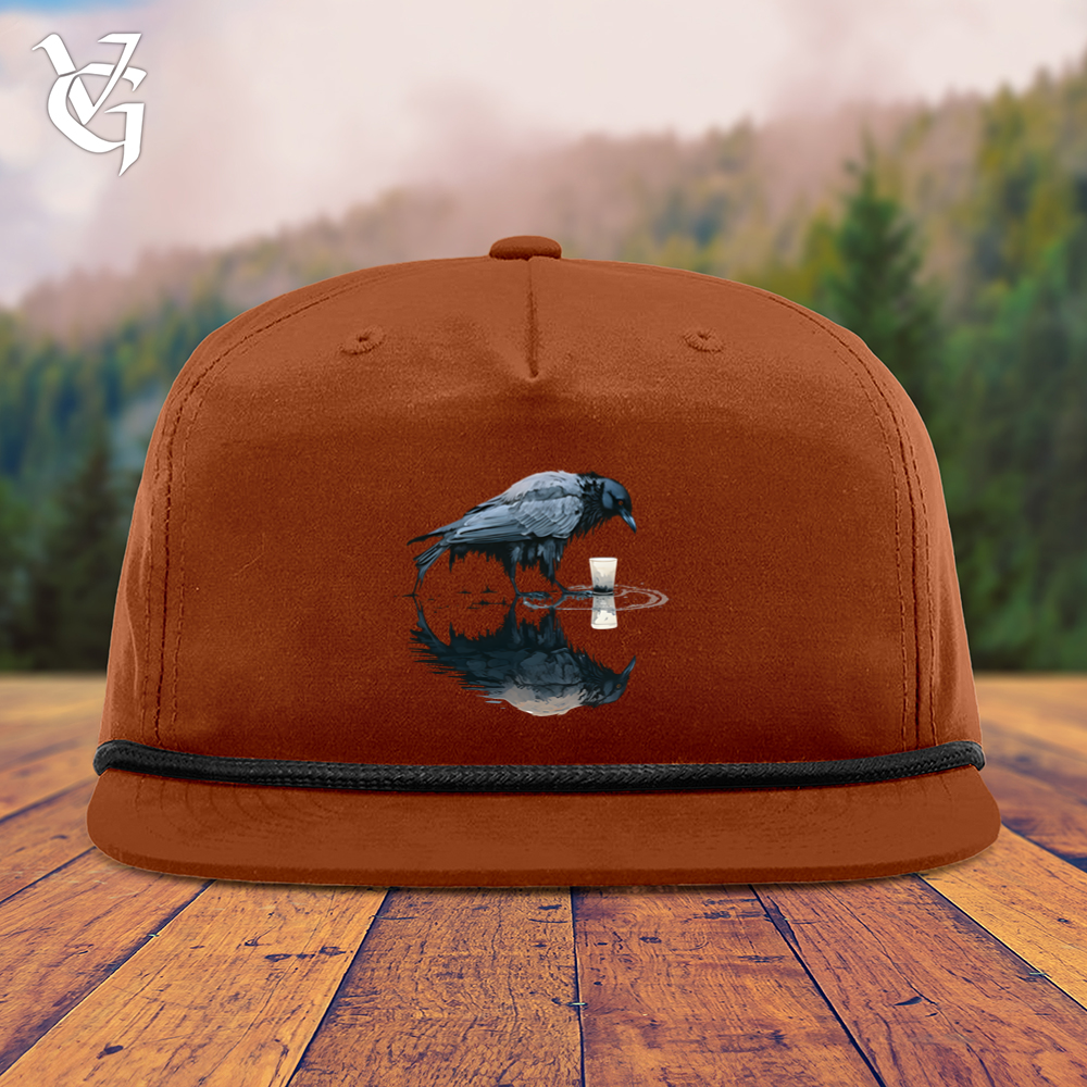 Viking Goods Raven Reflection Snapback Cap Dark Orange/ Black