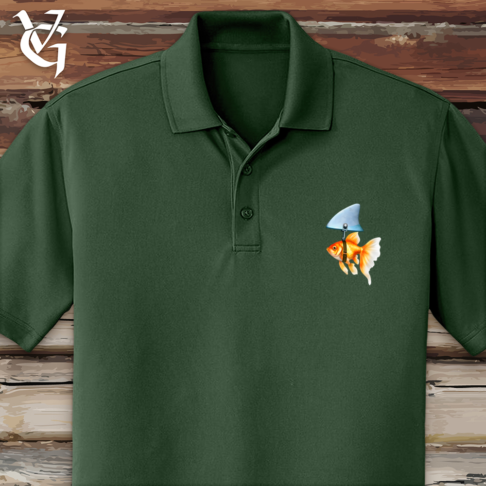 Viking Goods Goldfish Shark Fin Polo Deep Forest Green / L