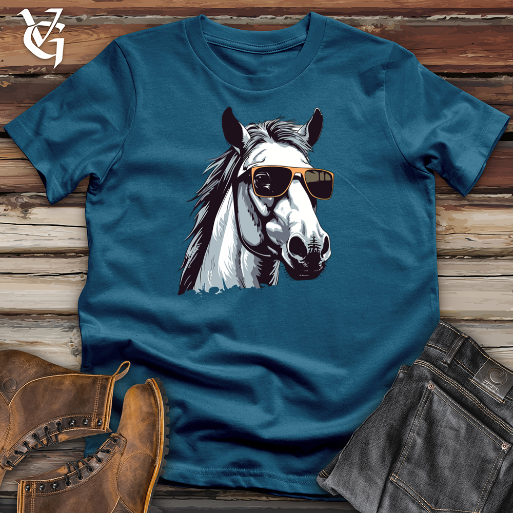 Viking Goods A Horse Cotton Tee Deep Teal / L